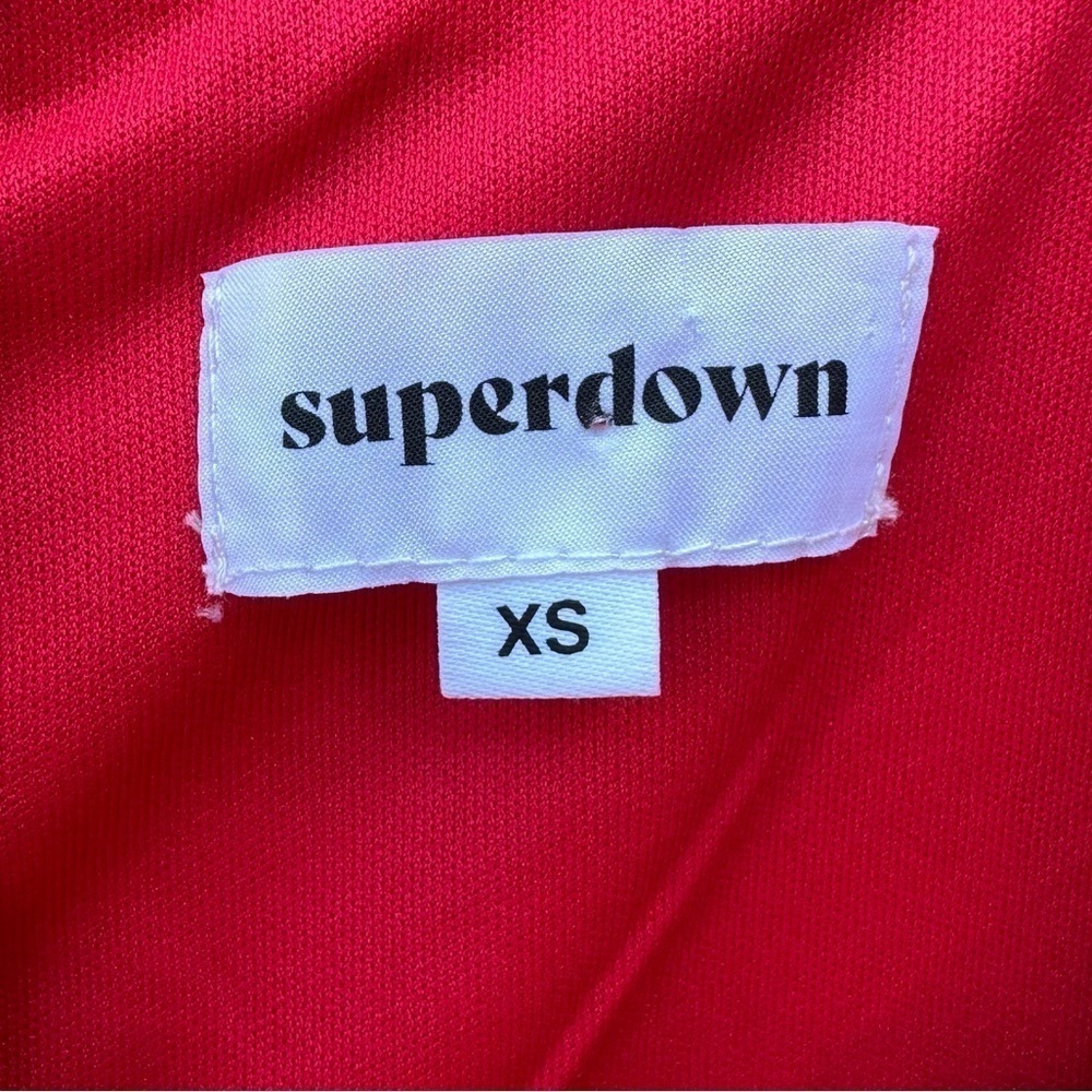 Revolve Superdown Brianna Red Leopard Lace Mini Dress Sz XS - Picture 8 of 15